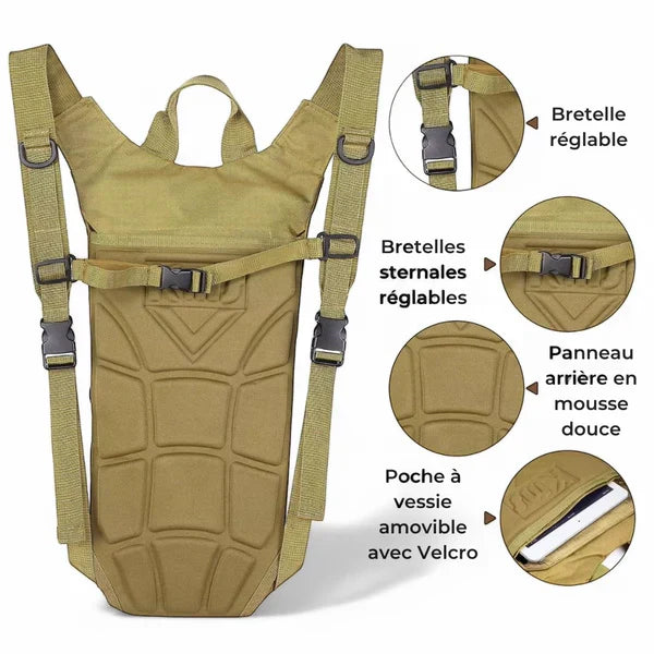 Mochila de hidratación deportiva 3L – AquaPack – Mochilas