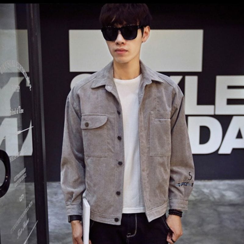 Men's corduroy shirt jacket – perfect for a true British look!