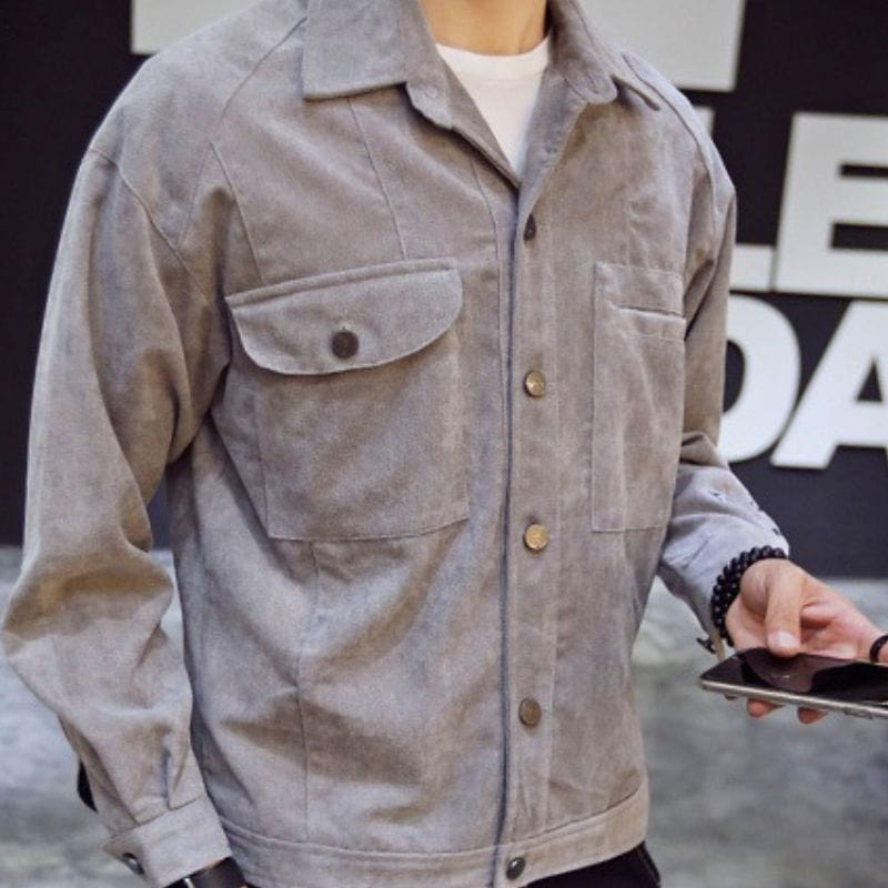 Men's corduroy shirt jacket – perfect for a true British look!