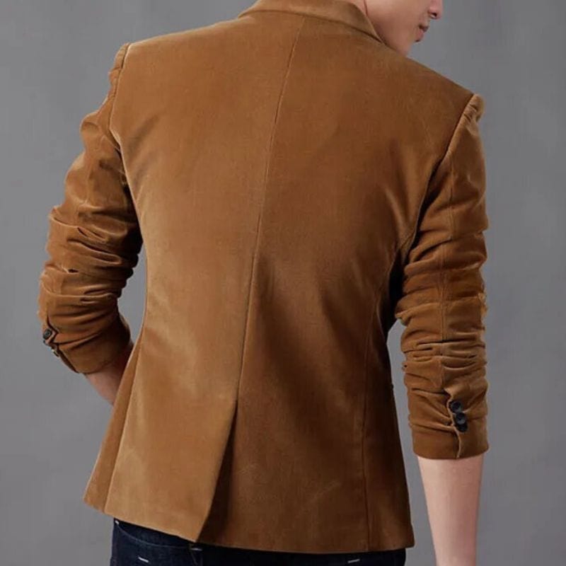 Choco Velvet Blazer for Men