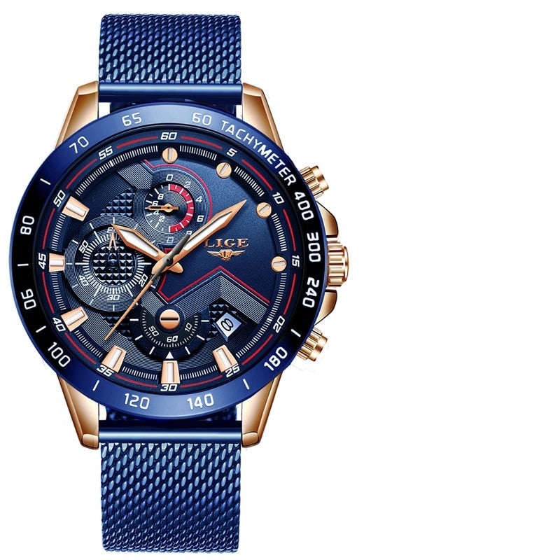 Men's gold quartz watch – A real timepiece!