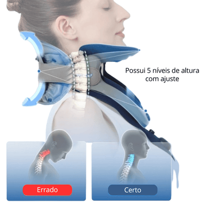 Adjustable Cervical Traction Collar – Ergonomic Support, Chronic Pain Relief, and Posture Correction (Unisex)