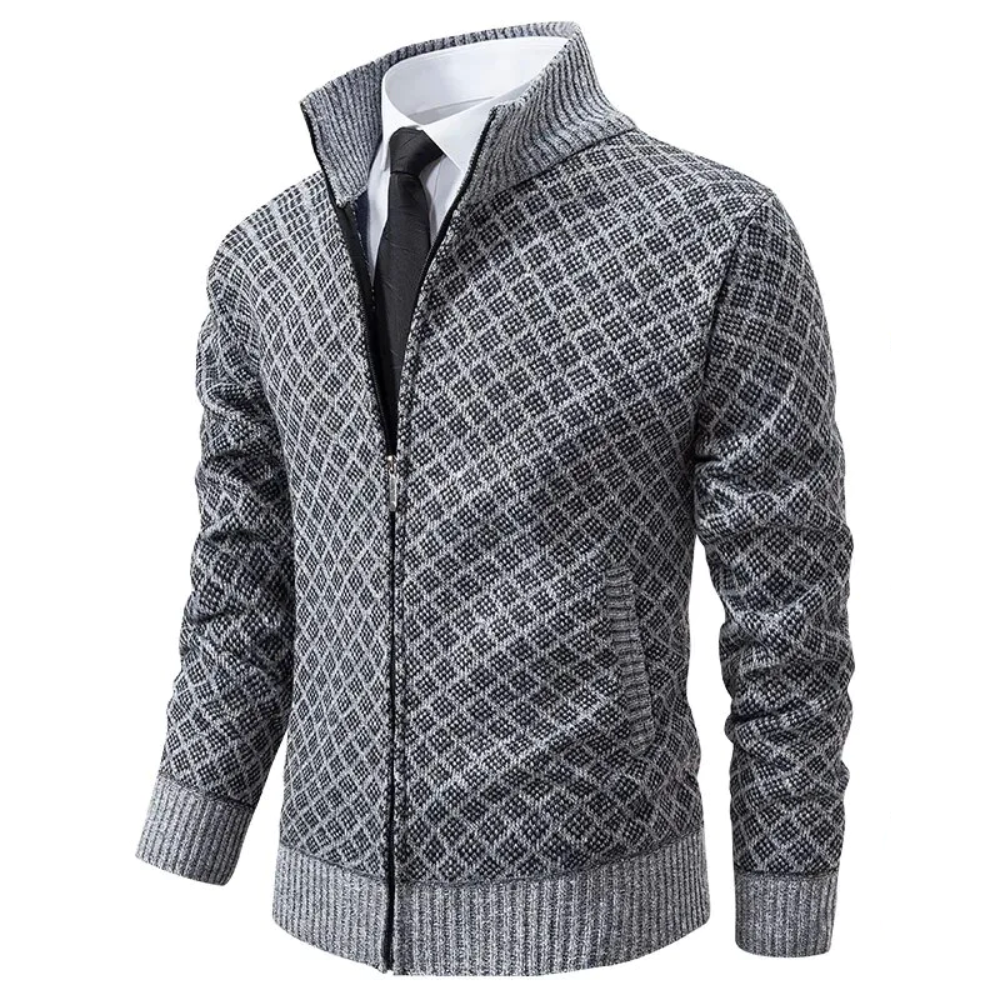 Remy-Doir® Knitted Jacquard Waistcoat