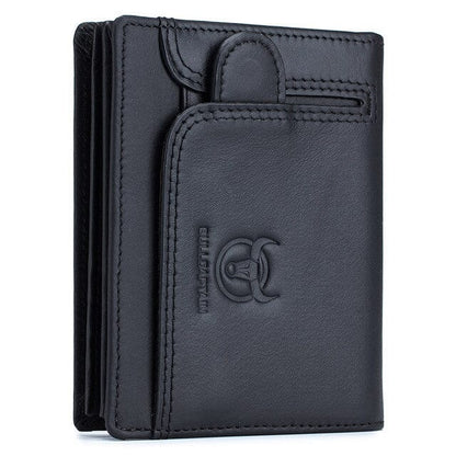 Quick leather wallet for men