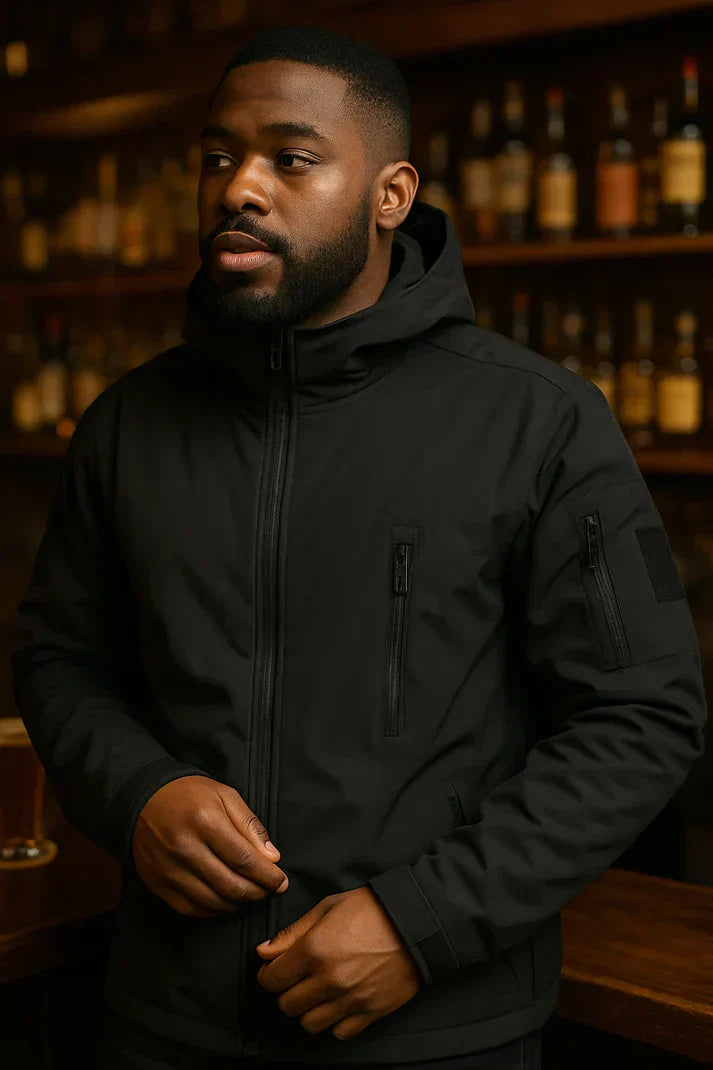 Men's waterproof hooded jacket