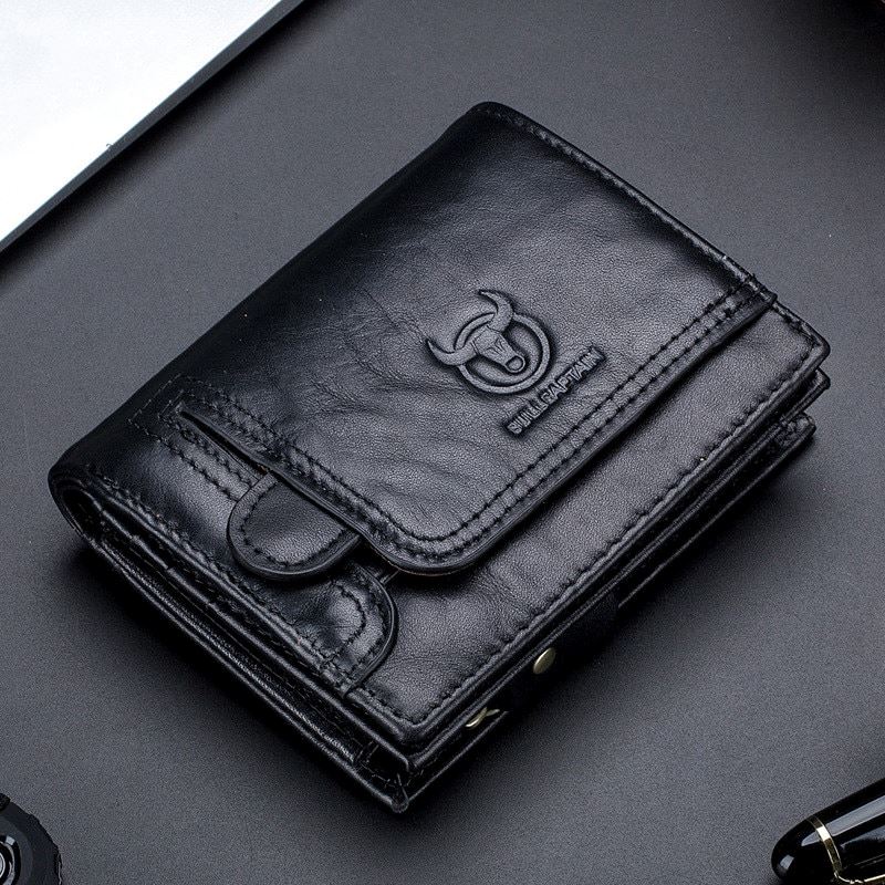 Quick leather wallet for men