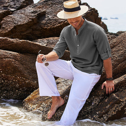 Cormac - Men's Long-Sleeve Chill Linen Shirt