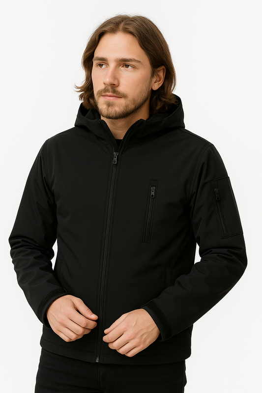 Waterproof men's jacket with hood