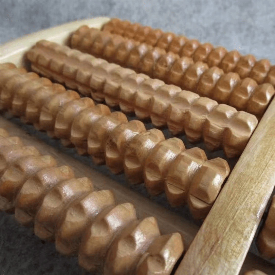 Natural Wood Foot Massager – Tension and Stress Relief, Portable Comfort