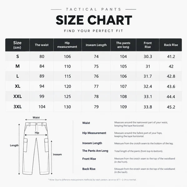 Men's Solid Color Tactical Work Pants