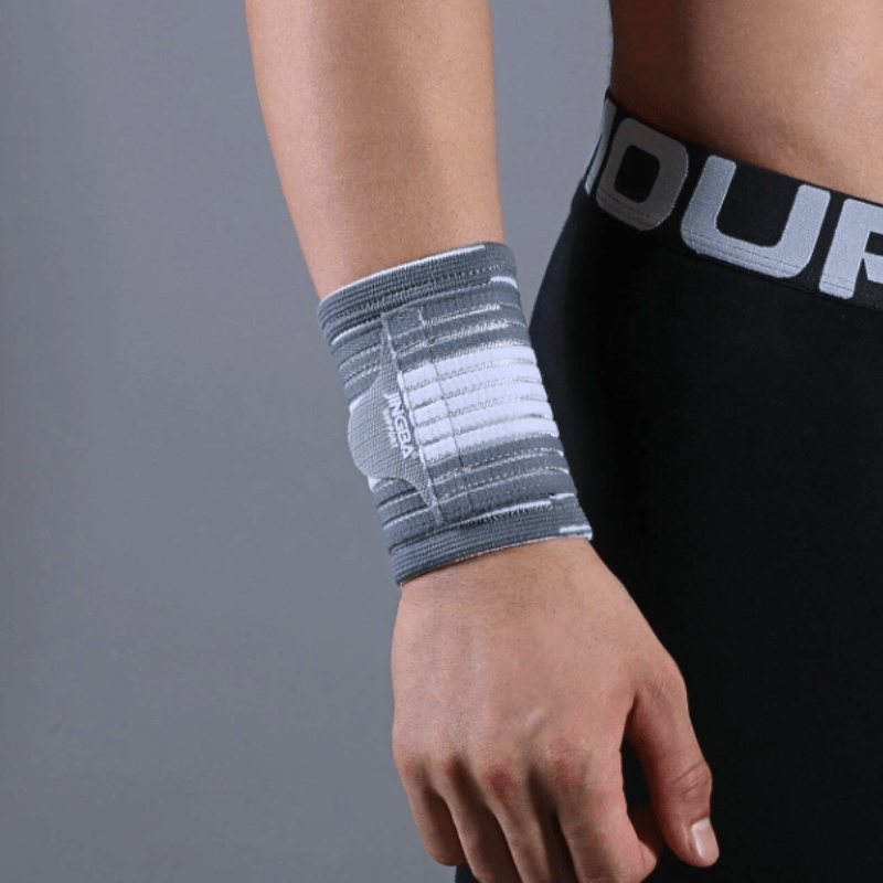 Pair of Adjustable Compression Wrist Wraps – Wrist Support, Injury Prevention and Stability for Strength Training