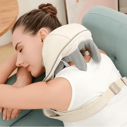 3-in-1 Shiatsu Massager (Neck and Shoulder) – Heat Therapy, Vibration, and Deep Tension Relief (Rechargeable)