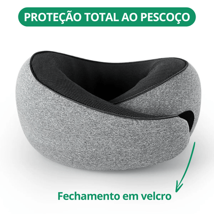 360º Ergonomic Neck Pillow – Memory Foam, Firm Support for Travel