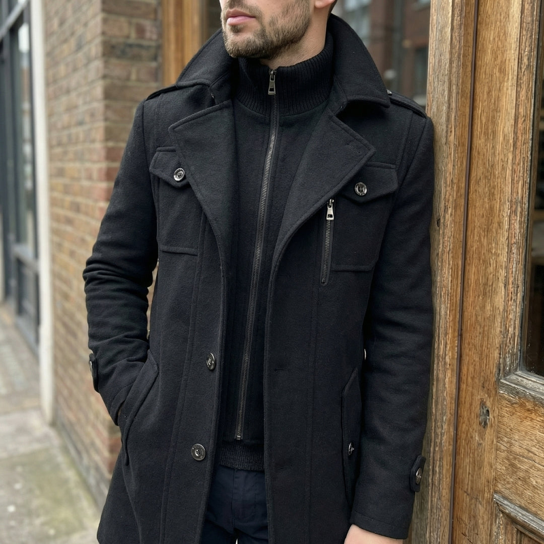 Colton – Klassischer Herrenmantel mit tailliertem Schnitt
