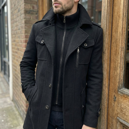 Colton – Klassischer Herrenmantel mit tailliertem Schnitt