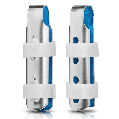 Kit of 2 Aluminum Finger Splints – Lightweight Immobilization and Comfort (Adjustable)