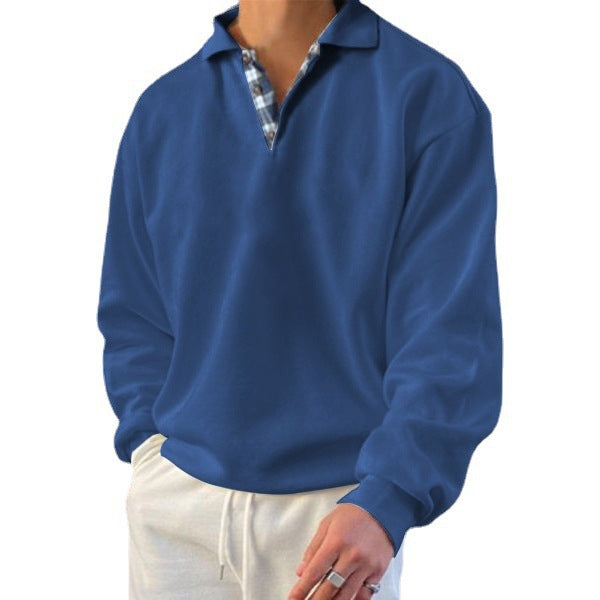 Bruno - Men's long-sleeve V-neck hoodie