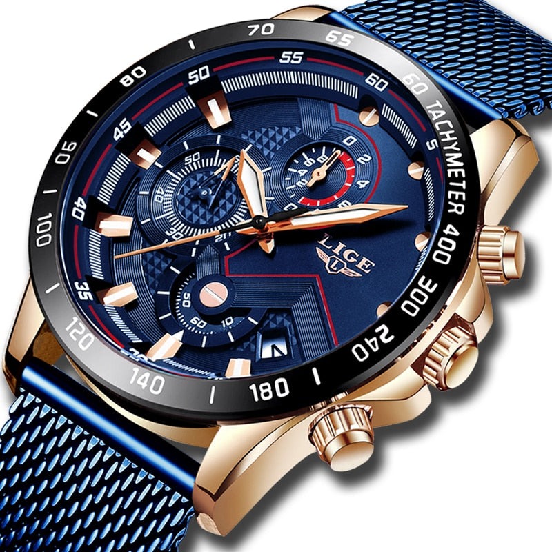 Men's gold quartz watch – A real timepiece!