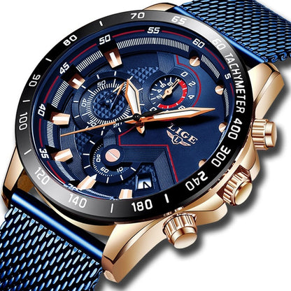 Men's gold quartz watch – A real timepiece!