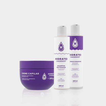 OAKBERRY Toning Shampoo + Cream + Conditioner Kit