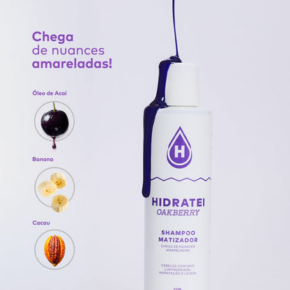OAKBERRY Toning Shampoo + Cream + Conditioner Kit